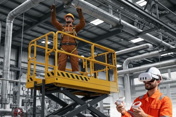 Scissor lift VR training