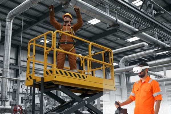 Scissor lift VR training - Spatio