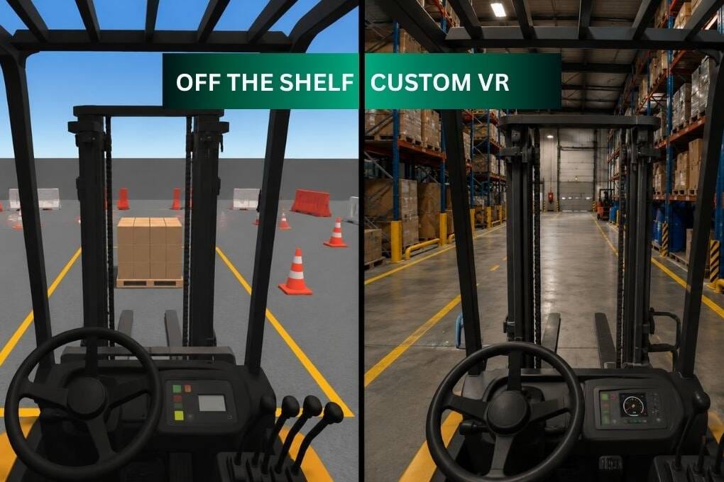 Off-the-Shelf vs. Custom Forklift Simulator