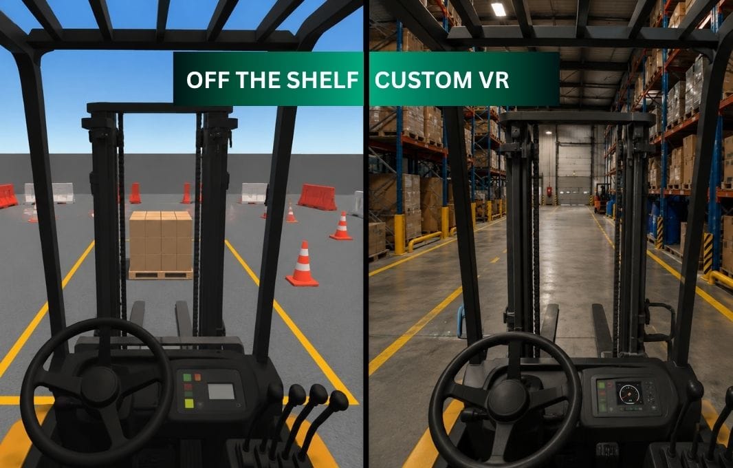 Off-the-Shelf vs. Custom Forklift Simulator